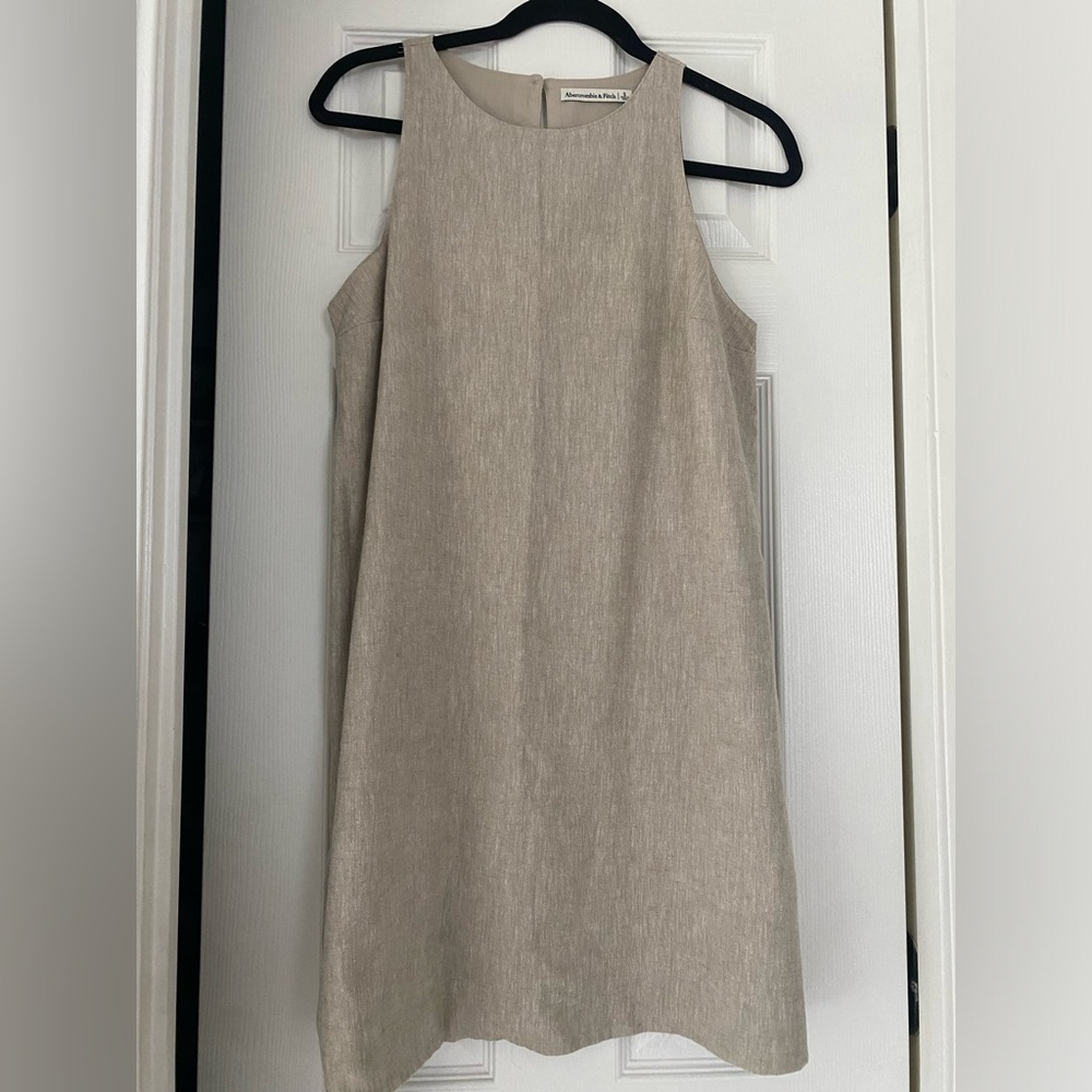 NWOT Abercrombie high neck linen dress